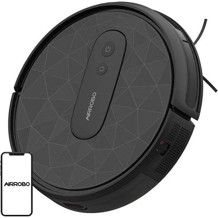 Airrobo P20, Staubsauger Roboter mit 2.800 Pa Saugleistung, 600 ml Staubbehälter, leise mit 53 dB, schwarz