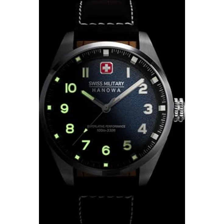 Swiss Military Hanowa Herren Analog Schweizer Quarzwerk Uhr mit Leder Armband SMWGA0001502 – Bild 5