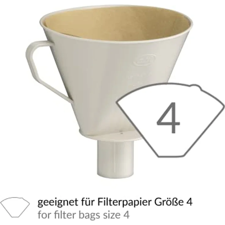 Alfi Handfilter AROMA PLUS oatmeal beige, Kunststoff - Trend-Accessoire für Pour Over Coffee, Spülmaschinenfest, Made in Germany – Bild 3