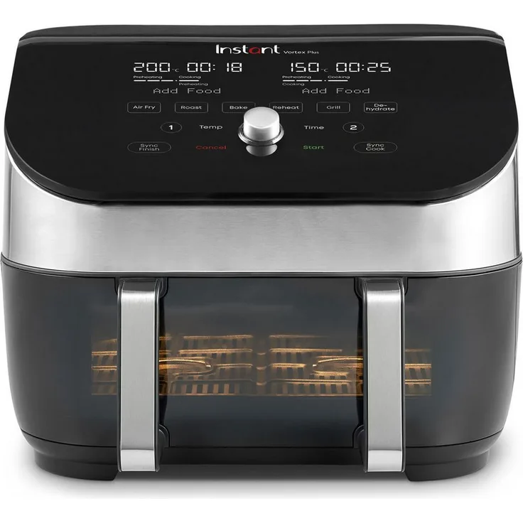 Instant Pot Heißluftfritteuse Vortex Plus VersaZone, 1700 W, Edelstahl