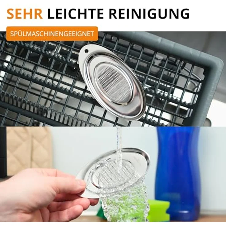 Westmark Ingwer--Gewürzreibe, Oval, Rostfreier Edelstahl, Silber, 11562260 – Bild 9