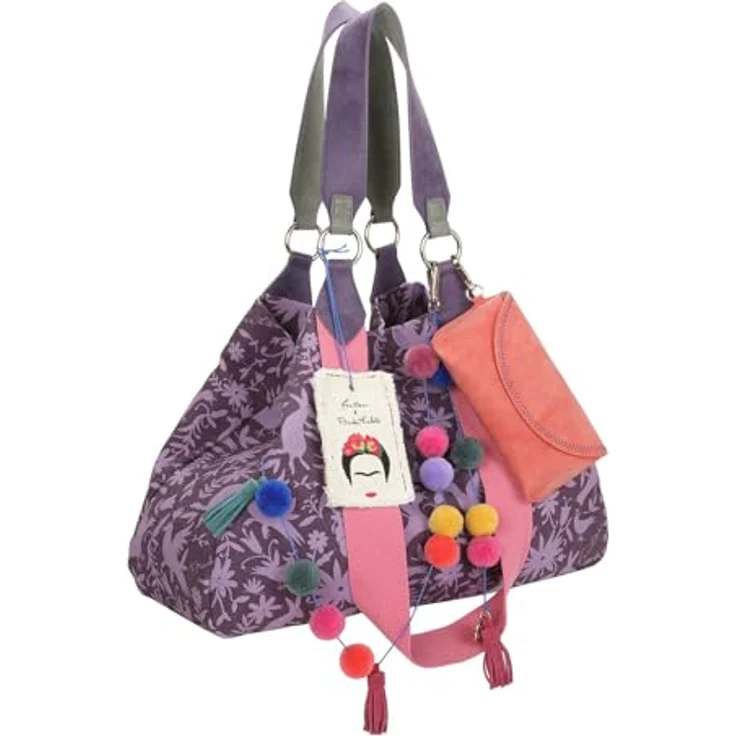 Fritzi aus Preußen Fritzi x Frida Kahlo Izzy Medium Shopper Tasche, 42 cm, mehrfarbig, 100% Polyester, nature folk – Bild 2