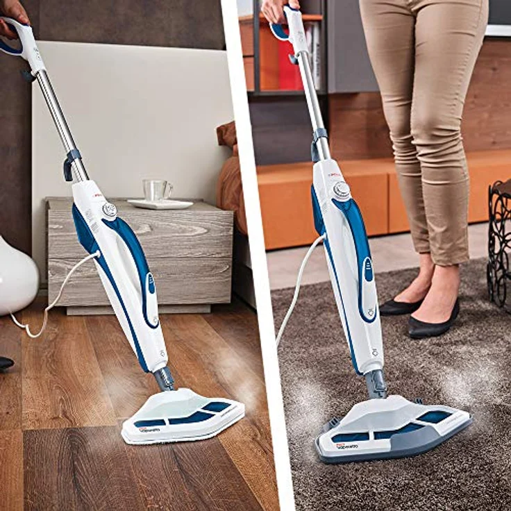 Polti Vaporetto SV460_Double PTEU0296, Dampfbesen, Blau|Weiss, 1500 W – Bild 3