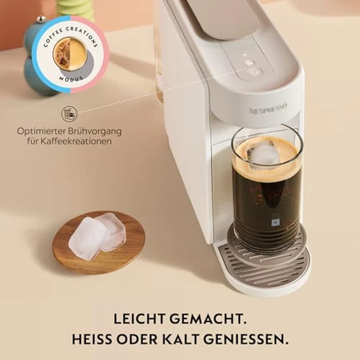 NESPRESSO Vertuo Up ENV200.W, Kapselmaschine mit 3 Sek. Aufheizzeit, Centrifusion-Technologie und 5 Tassengrößen, weiß – Bild 3