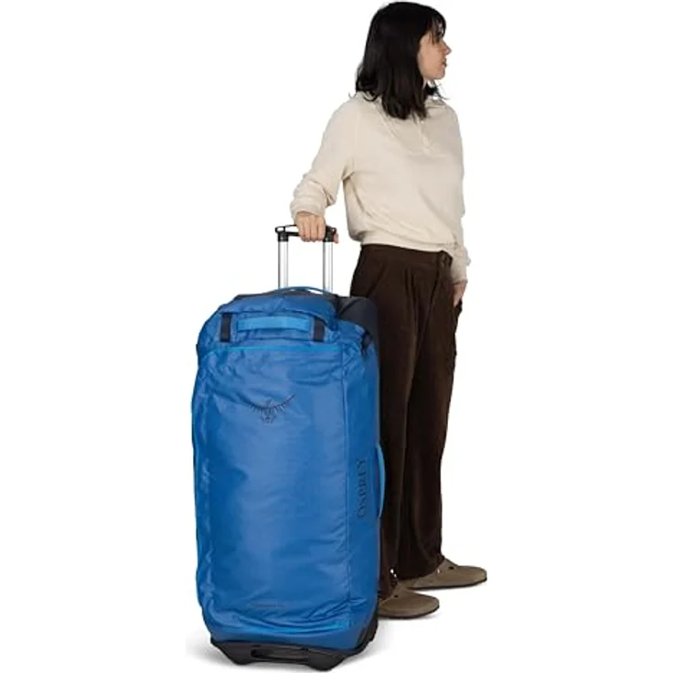 Osprey Transporter Wheeled Duffel 120, robuster Koffer mit 120 l Volumen, wasserfestem NanoTough™-Gewebe, schwarz – Bild 10