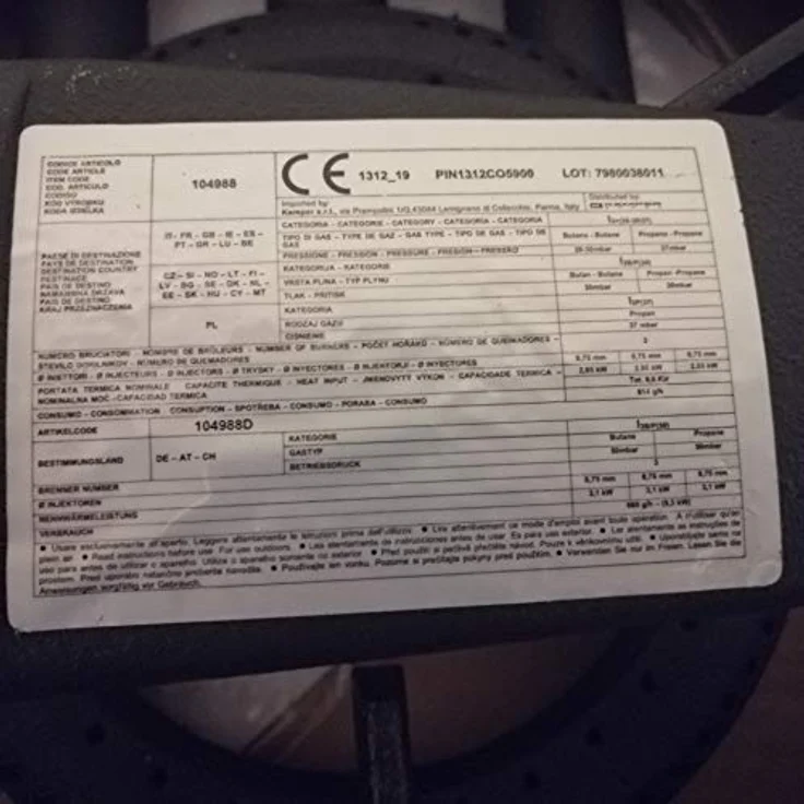 Kemper Starkbrenner, Gas Kochplatte mit 8,6 kW Leistung, Schwarz, aus Gusseisen mit drei Hähnen und Doppelbrenner – Bild 6