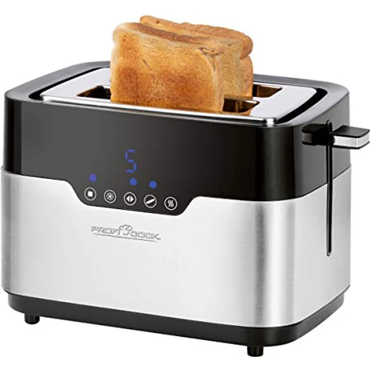 ProfiCook Toaster PC-TA 1170 - ''Wide Slot'' - Sensor Touch - Brötchenaufsatz - Krümelschublade - Zentrierfunktion - 7 Bräunungsstufen - Edelstahlgehäuse – Bild 2