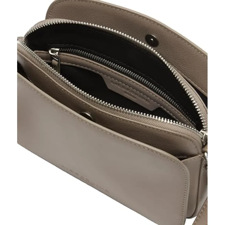 Liebeskind Luka Umhängetasche aus 100% Leder, 20 cm x 7 cm x 14 cm, grau – Bild 3