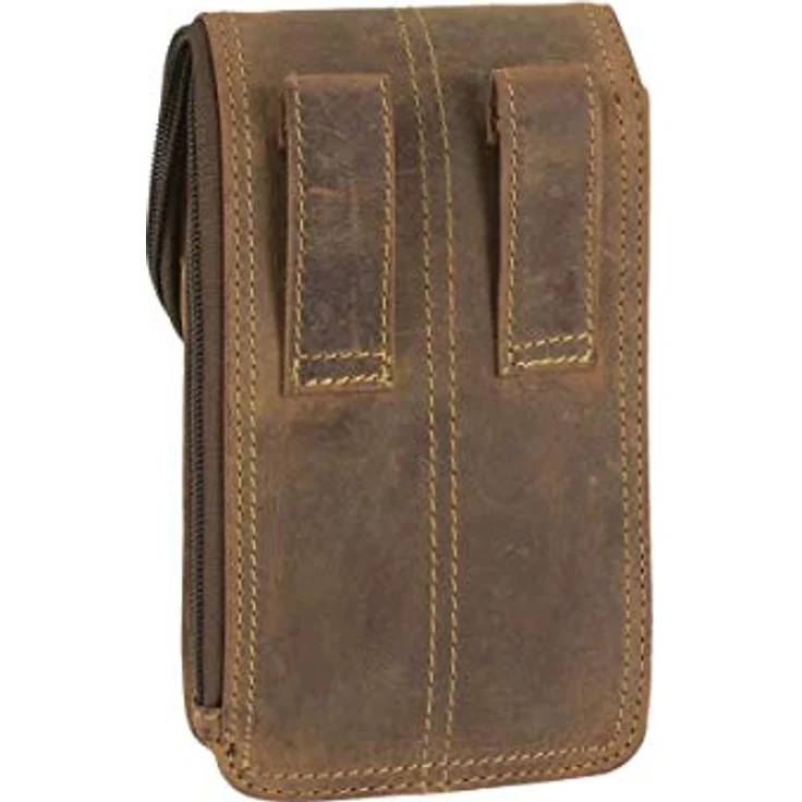 Greenburry Vintage Gürteltasche aus Leder, 10 cm x 4 cm x 18 cm, braun – Bild 6