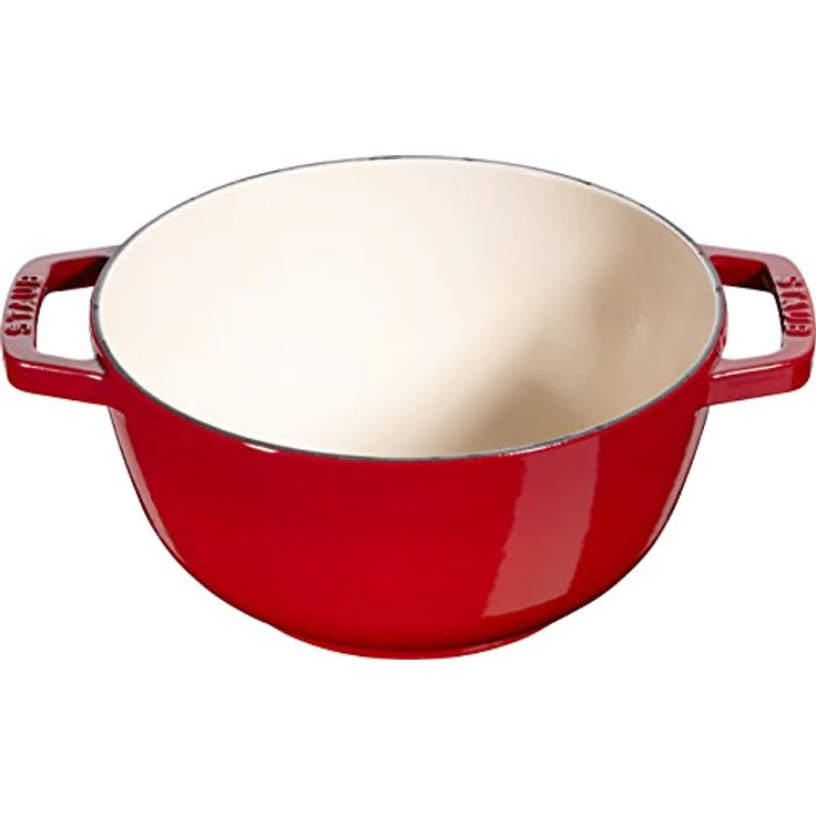 Staub Fondueset, Induktionsgeeignet, Gusseisen, Kirschrot, 18 cm Durchmesser, rot – Bild 5