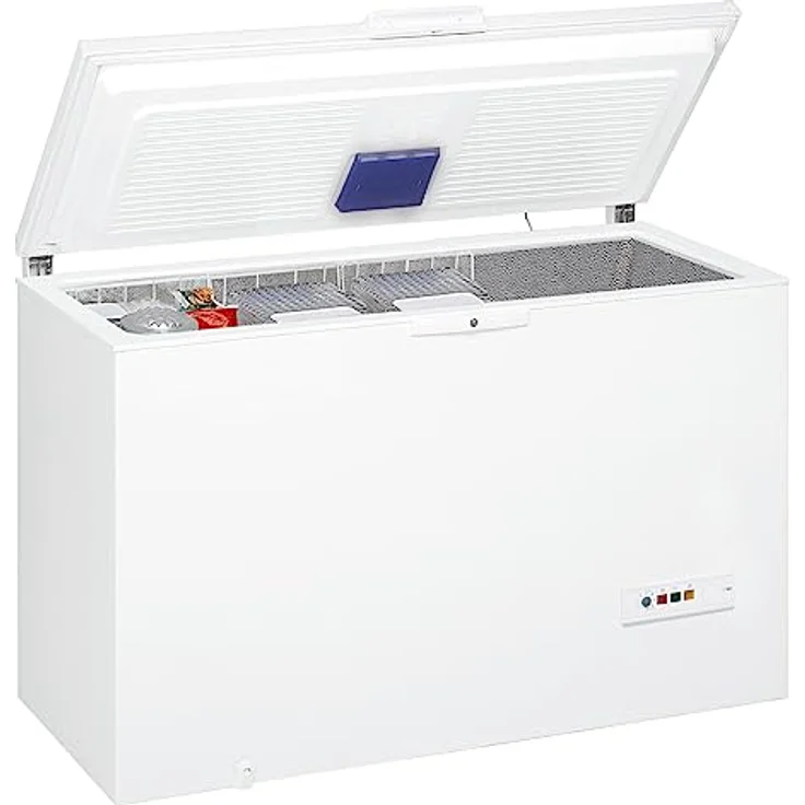 Whirlpool Gefriertruhe WHM39112/ 394 Liter Nutzinhalt / Supergefrierfunktion / Innenbeleuchtung/ Door Balance / Leise mit 42 dB, Weiß [Energieklasse E] – Bild 3