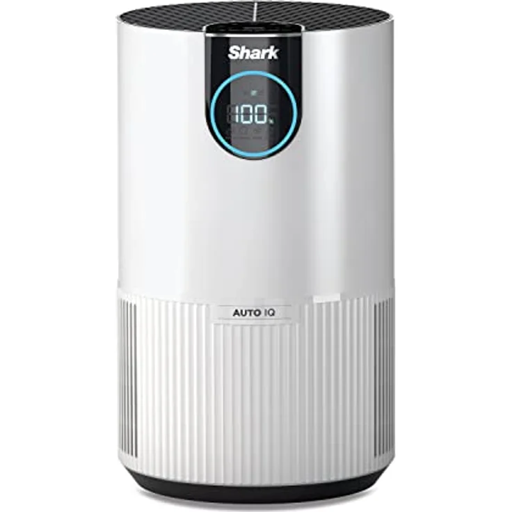 Shark HEPA Luftreiniger [HP100EU] Entfernt Allergene, Schimmel, Bakterien und Partikel, HEPA-Filter, automatische Luftqualitätsüberwachung, leise, weiß – Bild 1