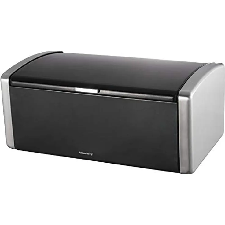 Brotkasten/Brotbox aus Stahl Schwarz KLAUSBERG KB-7272