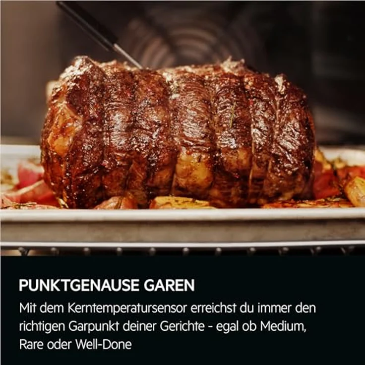 AEG Einbaubackofen TE7PB63ZAB - Serie 7 TFT-FullTouch-Farbdisplay mit Kochassistent, Made in Germany, Pyrolyse Selbstreinigung, Kerntemperatursensor - Schwarz – Bild 5