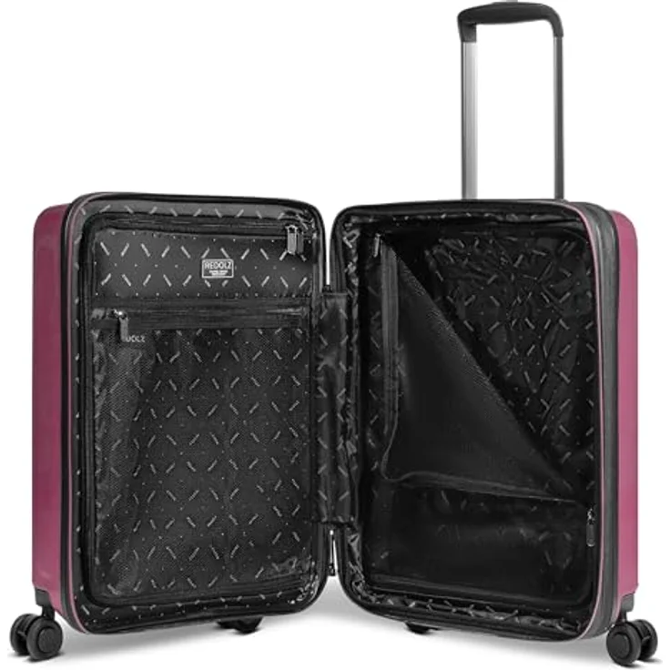 REDOLZ Handgepäck mit Laptopfach | Ultra-Leichter Koffer 40 x 23 x 55 cm | mit Dehnfalte von 45 auf 55 Liter erweiterbar | Frontöffnung, TSA & 4-Doppelrollen | nur 3,2 kg - Preisvergleich – Bild 5