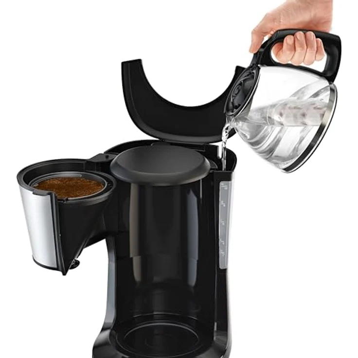 Tefal Subito RVS CM5S1D, Filterkaffeemaschine mit 1.25L Wassertank für bis zu 15 Tassen, Schwarz – Bild 8
