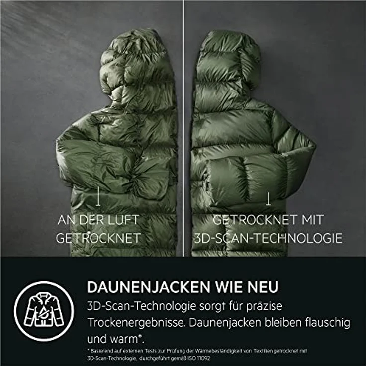 AEG TR9W80690 WiFi Wärmepumpentrockner / Serie 9000 mit AbsoluteCare®Plus / 3D Scan / FiberPro / 9,0 kg / A+++ / energiesparend / Mengenautomatik / Knitterschutz / Kindersicherung / Schontrommel – Bild 4
