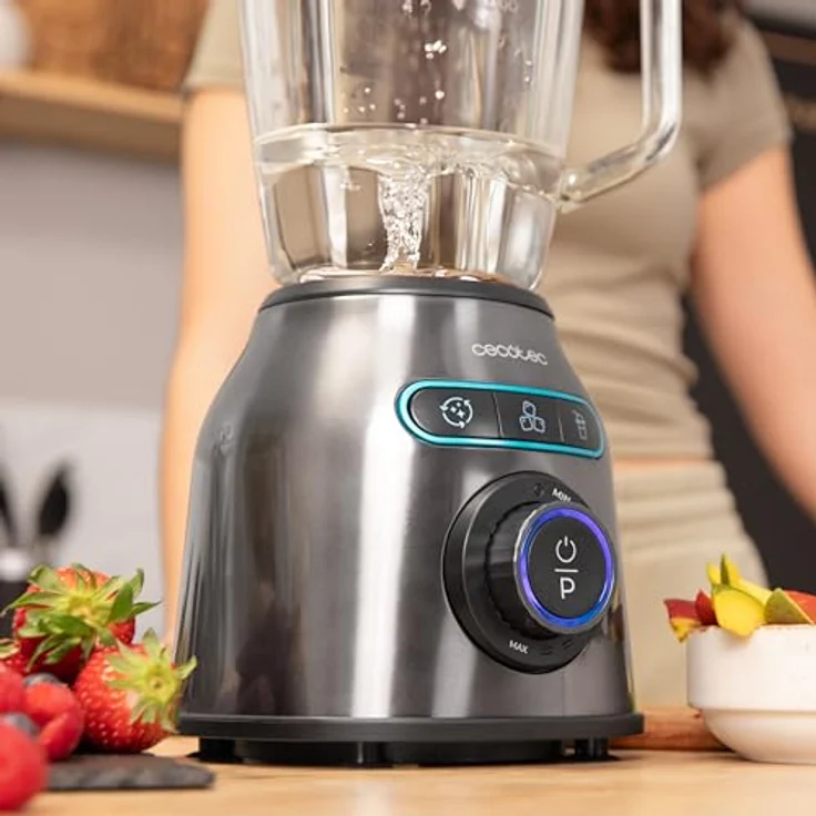 Cecotec Akku-Smoothie-Maker Power Black Titanium 2200MAX Smooth, leistungsstarker Standmixer in Schwarz mit hohem Fassungsvermögen – Bild 11