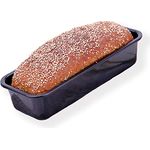 chg Kastenform, Königskuchenform, Brotbackform in Emaille, 32 x 13 x 7 cm, schnitt- und kratzfest, umweltfreundlich, Made in Germany, schwarz gesprenkelt, SET 363-02