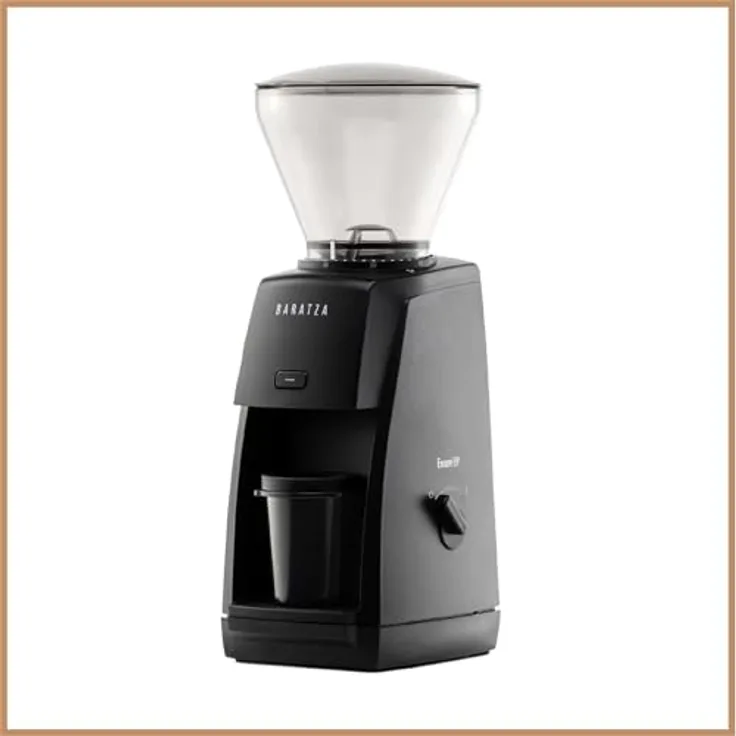 Baratza Encore ESP 230V, Elektrische Kaffeemühle mit zweistufigem Mahlwerk für Espresso und Filterkaffee, Schwarz