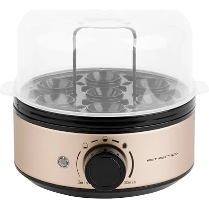 Emerio Eierkocher EB-130299.3, satinfarben in Gold, für 7 Eier mit Smart Timer und automatischer Abschaltung – Bild 2