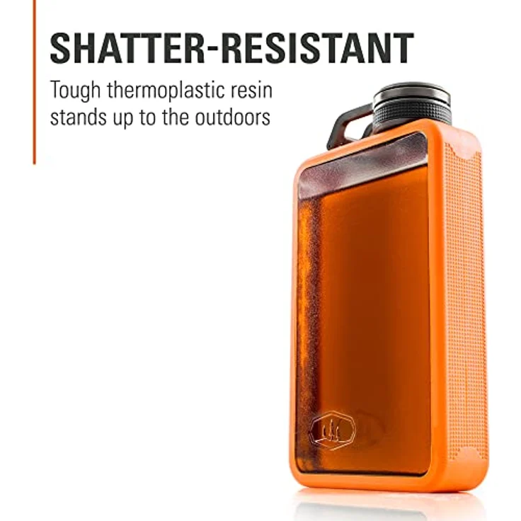 GSI Outdoors Boulder Flask Thermoskanne, 10 OZ, orange - für Outdoor-Aktivitäten und starken Durst – Bild 4