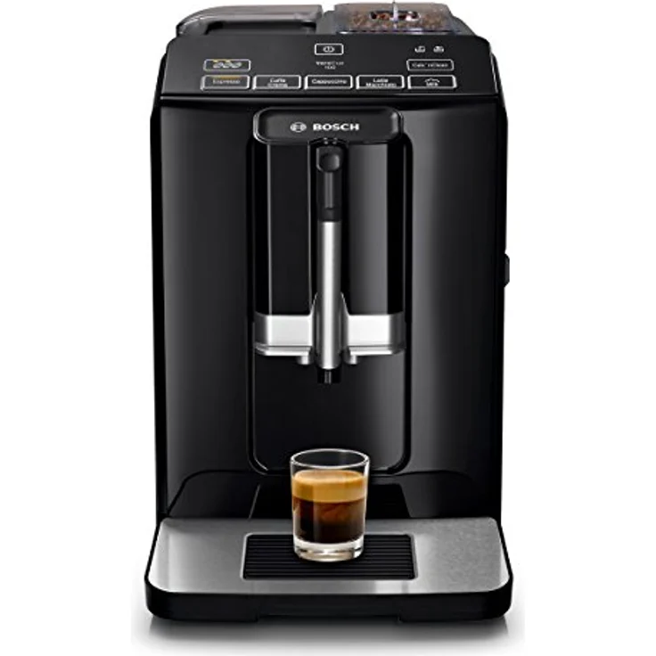 Bosch TIS30159DE VeroCup 100 Kaffeevollautomat, 1300 Watt, integriertes Keramikmahlwerk, Direktwahltasten, schwarz – Bild 1