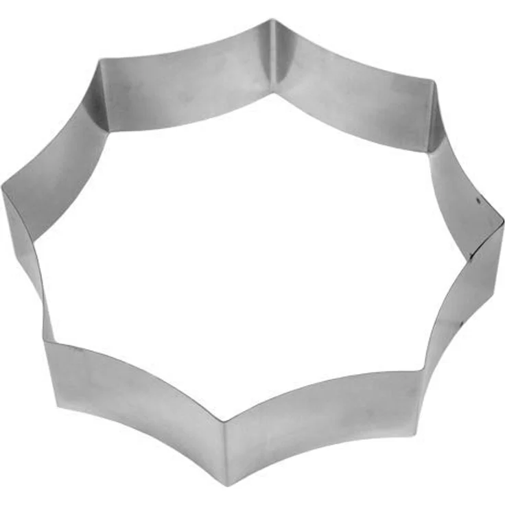 LARES Backform 6020, Rosette, Ø ca. 27 cm, rostfreier Edelstahl, Made in Germany, ohne Boden – Bild 2