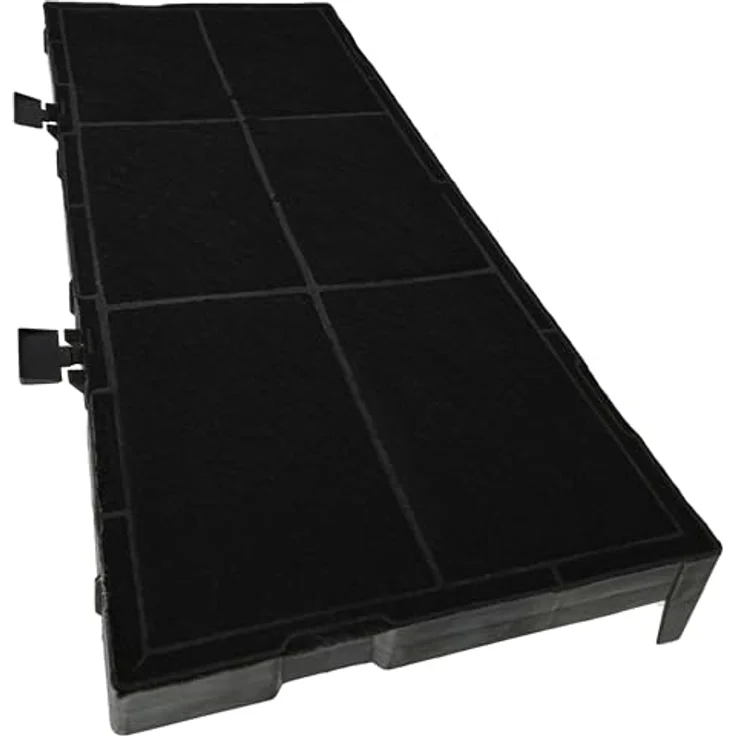 vhbw Aktivkohlefilter für Bosch DFL064W53, DED4652XMK00, DFR067A50 Dunstabzugshaube - Aktivkohle / Kunststoff / Filz-Vlies, schwarz – Bild 4