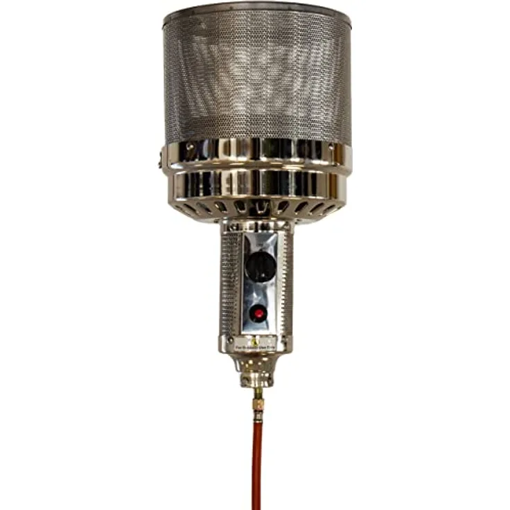 NATIV Brenner für Heizpilz und Gasheizer, Brennerkopf mit Piezo-Zünder, Ersatzteil, 14kW Leistung, schwarz