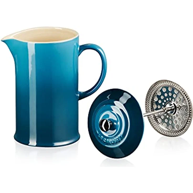 Le Creuset Kaffeebereiter aus Steinzeug, 1 L, Deep Teal, 60706086420003 – Bild 5