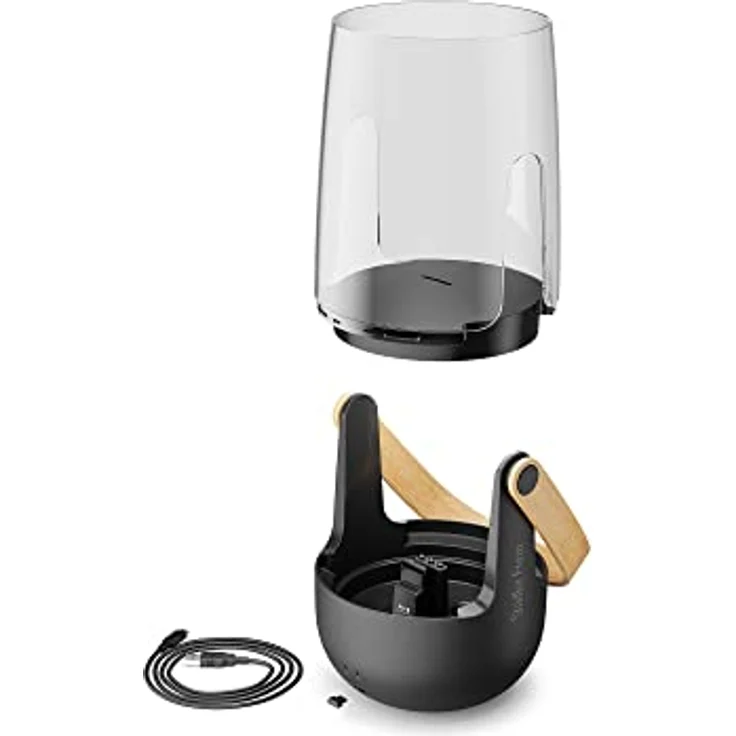 Stadler Form Aroma Diffuser & Laterne Sophie Little, mit Akku bis 7h, Indoor und Outdoor geeignet, beleuchtet und beduftet, mit Flammen-Effekt, schwarz – Bild 4