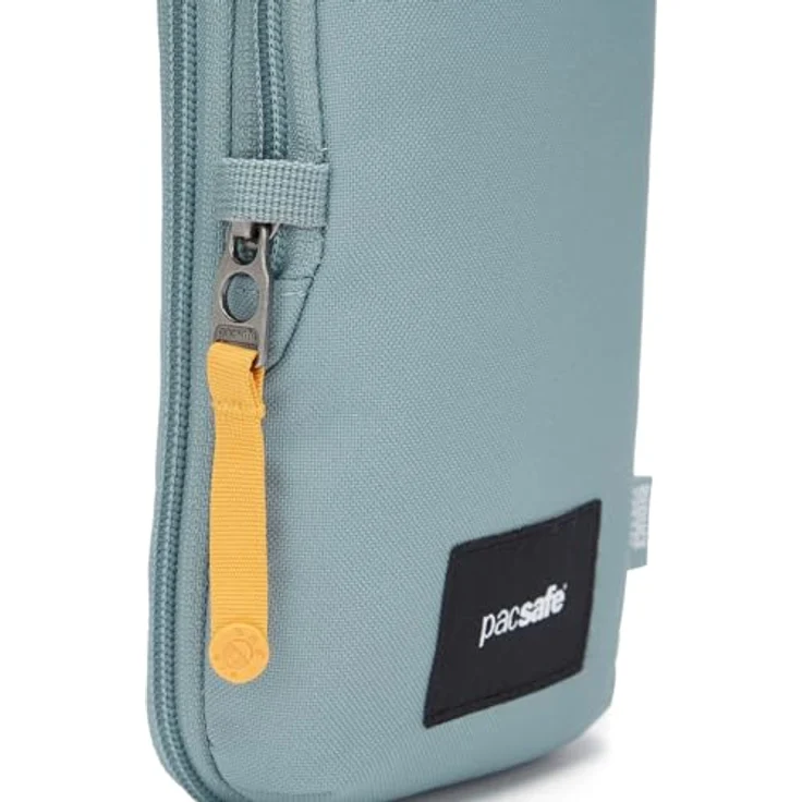Pacsafe GO anti-theft Tech Mini Bag Umhängetasche RFID, 12 cm, blau, 100% Polyester – Bild 7