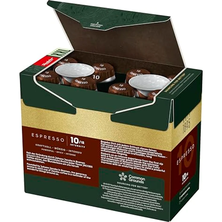 Jacobs Espresso 10 Intenso, Kaffeekapseln, Nespresso Kompatibel, Kaffee, 400 Kapseln, á 5.2 g – Bild 5