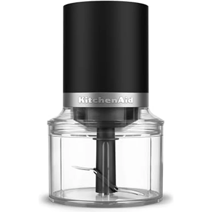 KitchenAid Go Cordless Top-Down-Zerkleinerer 5KTCR350BM, kompaktes Design mit 0,83 l Fassungsvermögen, Edelstahl-S-Messer, ohne Akku – Bild 1