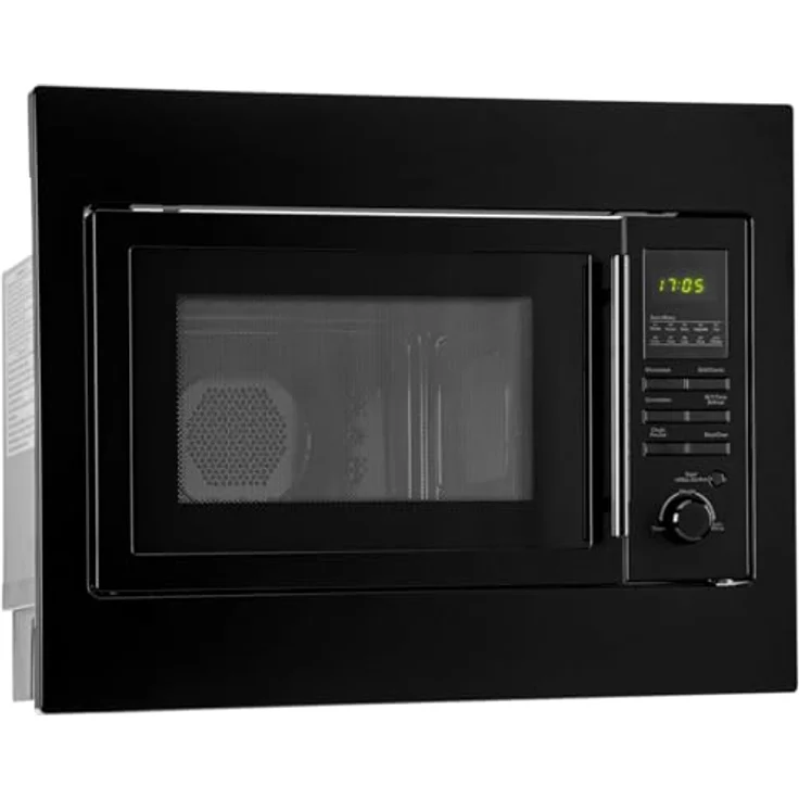 Bomann® MWG 2216 H EB, Einbaumikrowelle mit Grill und Heißluft, 25L, 900W Mikrowelle, 1100W Grill, 2500W Heißluft, schwarz – Bild 1