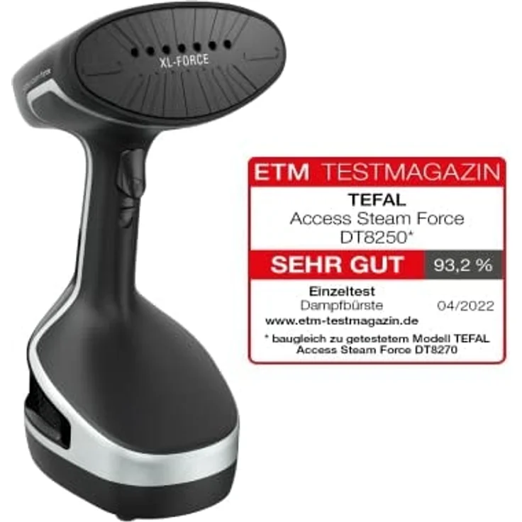 Tefal Acces Steam Force ASS STEAM FOR DT8250 Tragbare Dampfbürste 0 2 l 0 4 min Schwarz Tasten Handschalter, Steamer – Bild 2