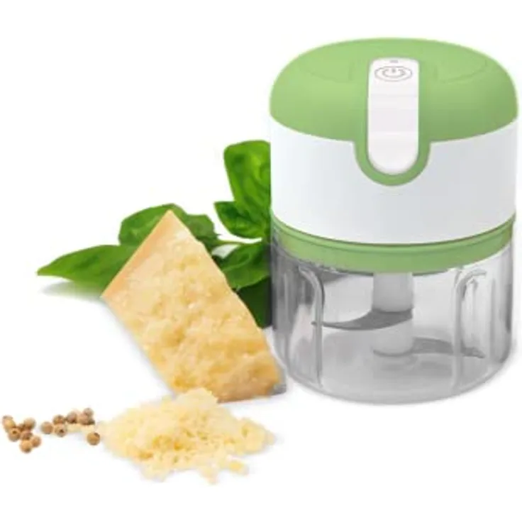 Livington 3 Seconds Chopper - Zerkleinerer mit USB-Anschluss, Mini-Küchenmaschine - Multizerkleinerer - wiederaufladbarer Akku - zerkleinern, schneiden und hacken