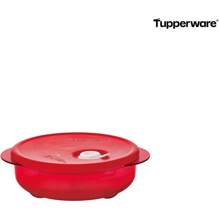 Tupperware Rock 'N Serve rund 400 ml, Mikrowellengeeigneter Vorratsbehälter mit Belüftungssystem und kühlen Griffen
