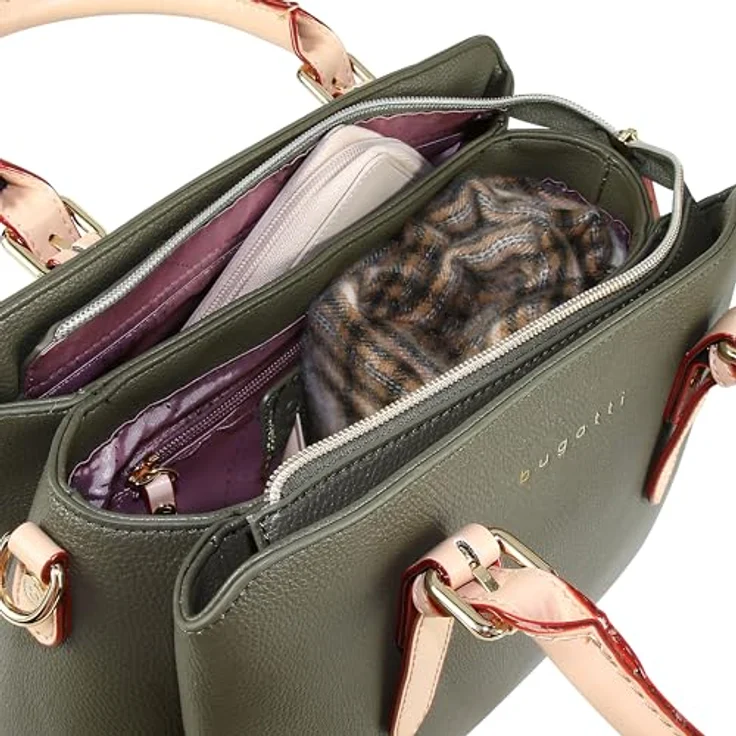 bugatti Ella Handtasche, 30 cm, grün, 100% Polyester – Bild 2