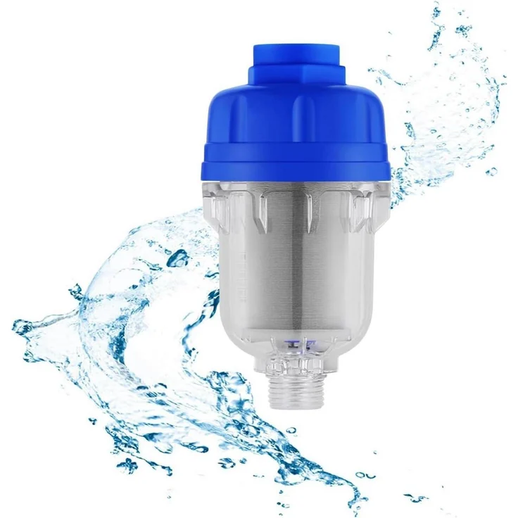 Guozyly Vorfilter Sedimentfilter Edelstahl 1/2 Zoll für Wasserhahn, robuste Konstruktion mit wiederverwendbarem Filterelement