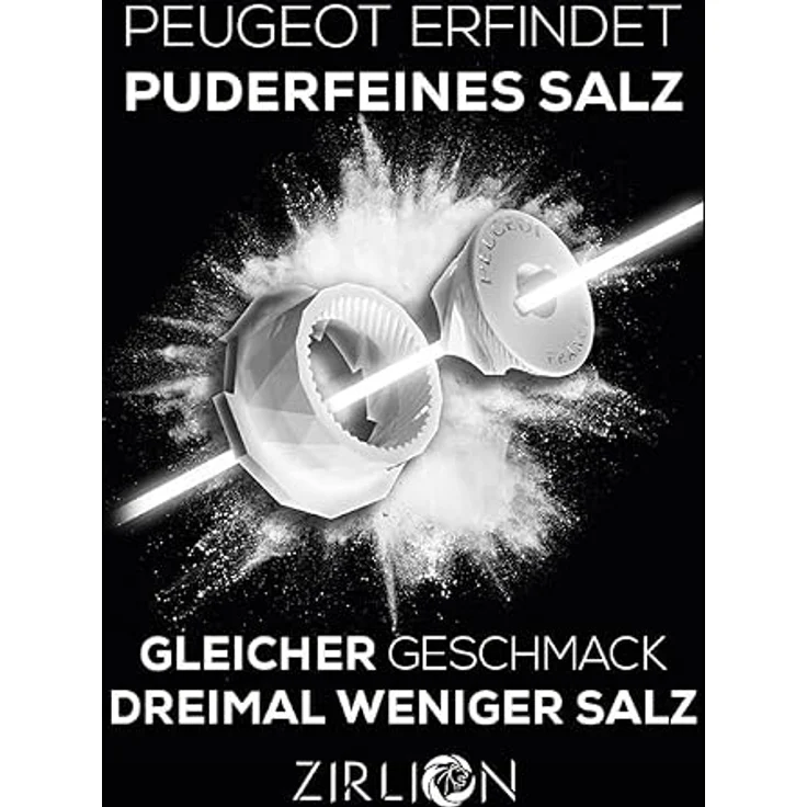 PEUGEOT Bistro Chef Salzmühle, 10 cm Edelstahl, präzises Mahlen mit stufenloser Körnungseinstellung – Bild 7