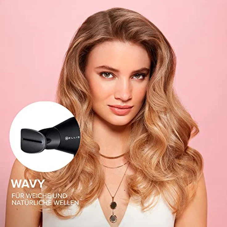 Bellissima Creativity 4 You Professioneller Haartrockner, 4 Zubehörteile, Diffusor, intelligente Temperaturregelung, Ionentechnologie, Beauty-Tasche, 2 Geschwindigkeiten, 3 Temperaturen, 1800 W – Bild 3