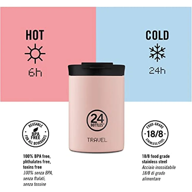 24 Bottles Travel Tumbler 0,6 L - Steel (24B650) (24B650) – Bild 5