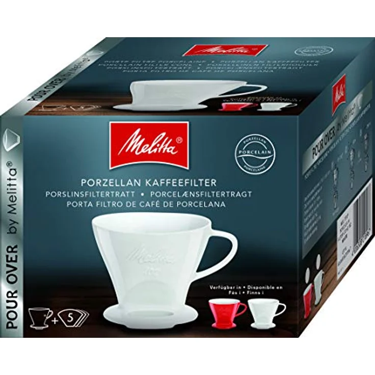 Melitta 218974 Filter Porzellan-Kaffeefilter Größe 102 Rot – Bild 5