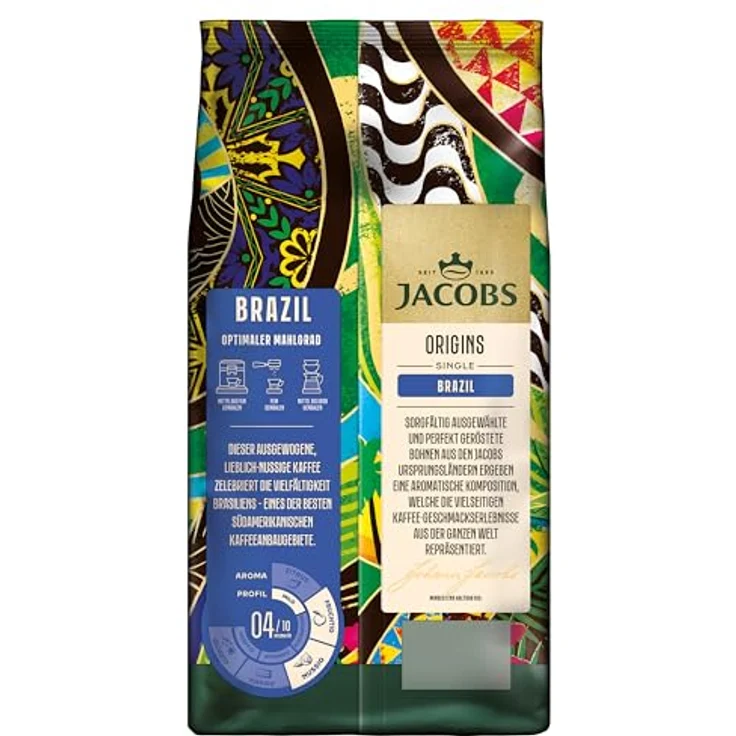 JACOBS Origins Brazil Kaffeebohnen mild, 1000 g - vollmundiges Aroma für Vollautomaten – Bild 2
