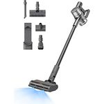 Dreame R20 Kabelloser Staubsauger, 190AW Starke Saugkraft, 90min Lange Laufzeit, Schmutzerkennung, LED-Bildschirm, blaues LED-Licht, kein verwickeln, ideal für Hausreinigung, Tierhaare, Teppiche