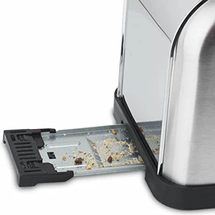 H.Koenig TOS28 Toaster - Langschlitztoaster mit extra breitem Schlitz - 7 Wärmestufen - 3 Funktionen - geeignet für Bauernbrot, 4 Toasts oder Baguette - Edelstahl - silber – Bild 5
