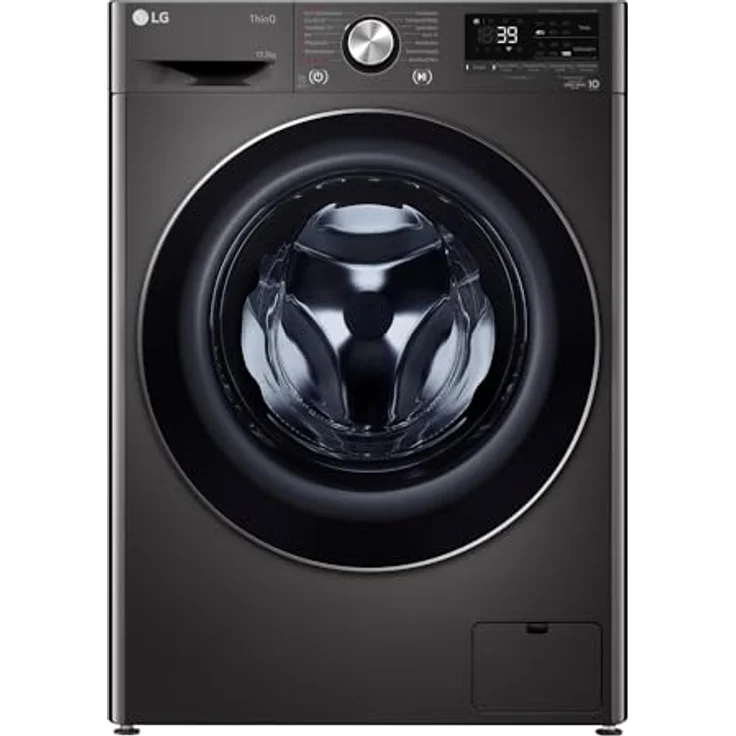 LG F6WV710P2S, Frontlader-Waschmaschine, A, Fassungsvermögen 10,5 kg, Standgerät, Breite 60 cm, elektrische Fehlerdiagnose, Multifunktionsanzeige – Bild 2