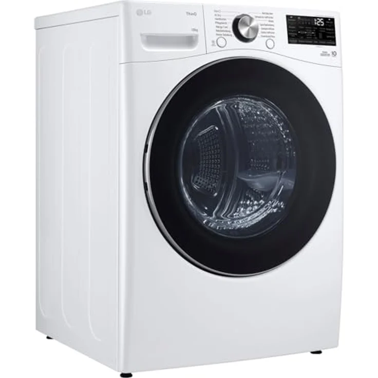 LG RT18VT, Freistehender Wäschetrockner mit Wärmepumpentechnologie, Weiß, Dual Inverter, Sensor Dry, Allergy Care, ThinQ® App-Kompatibilität – Bild 2